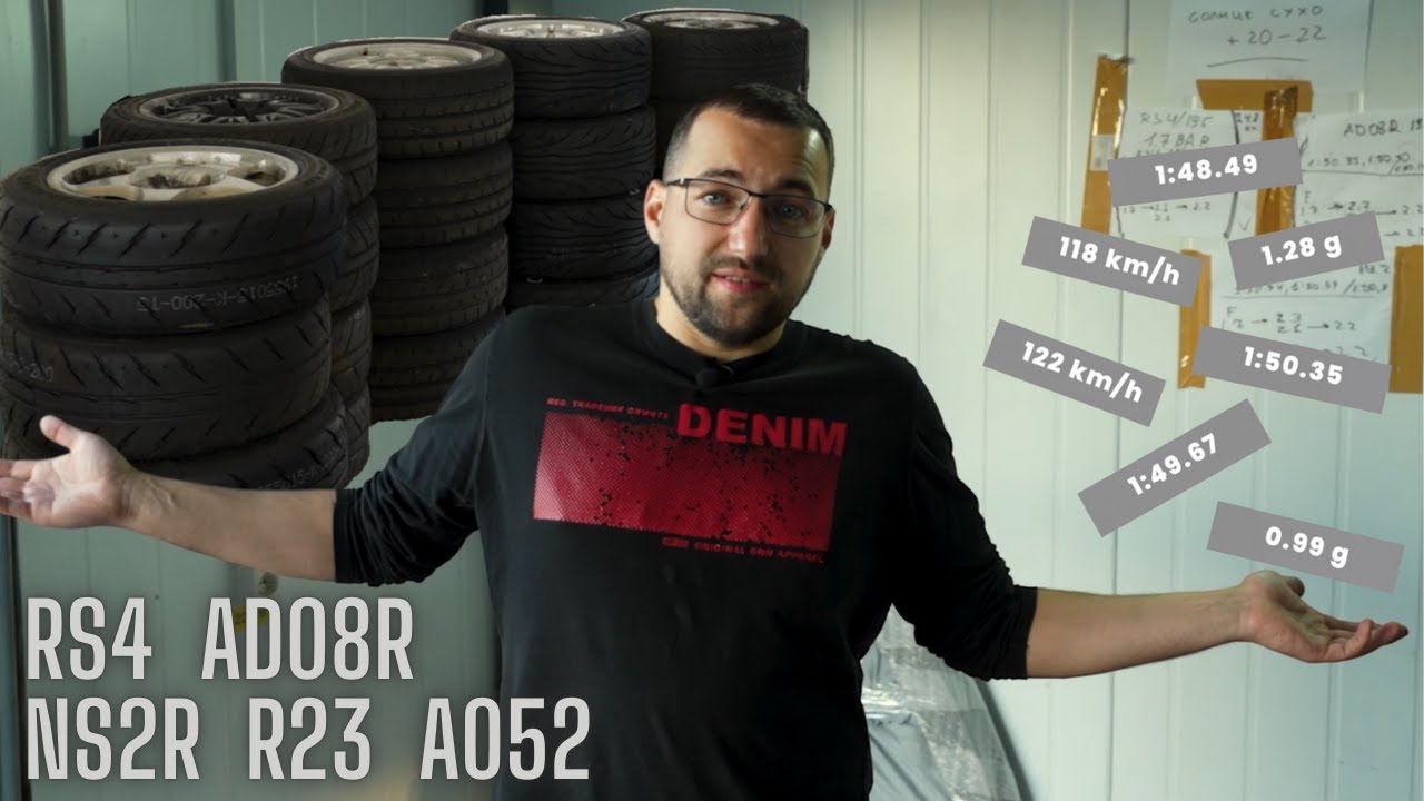 Тест гоночных шин на смоленске